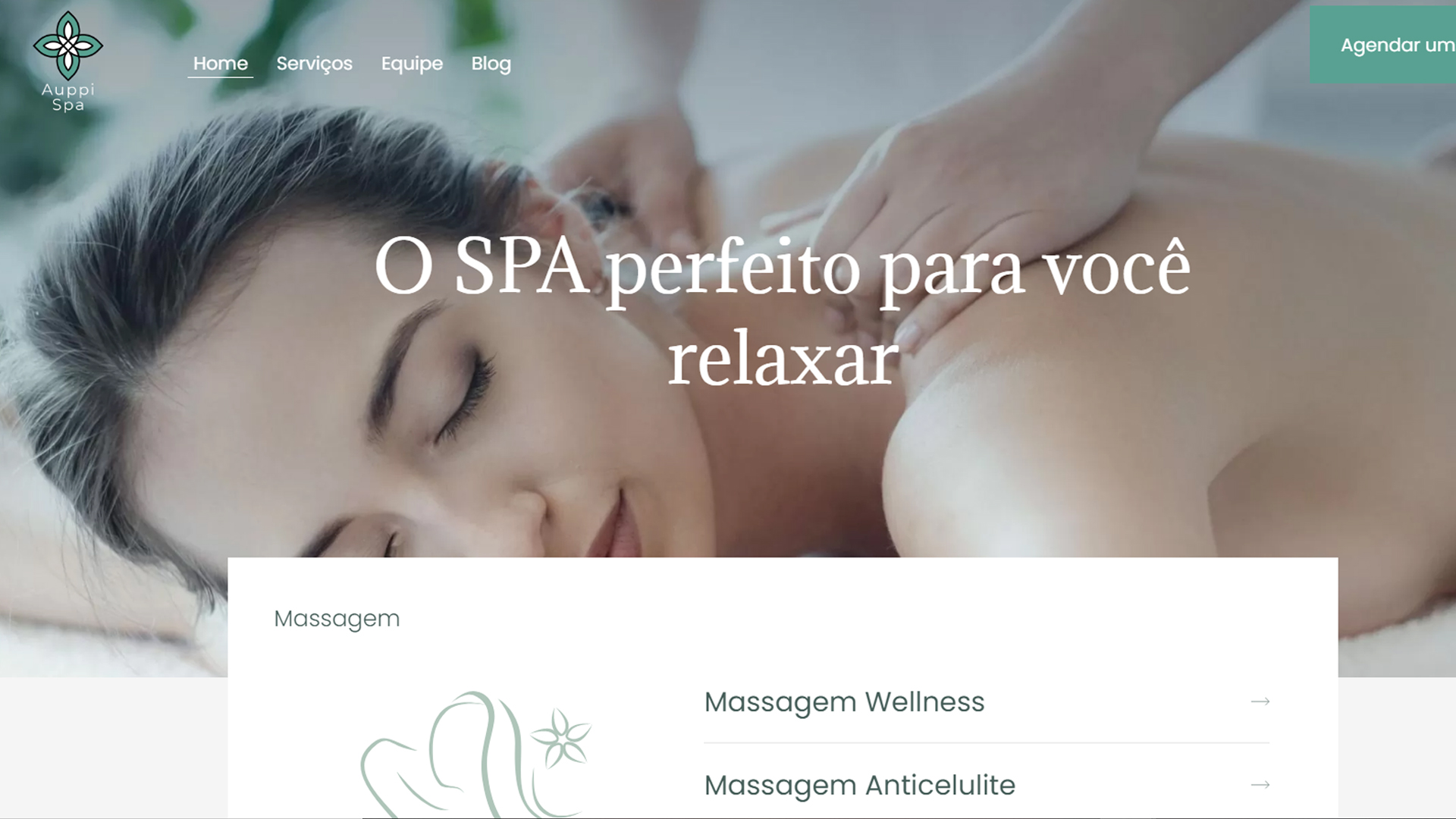 portfolio criação de sites modelo spa